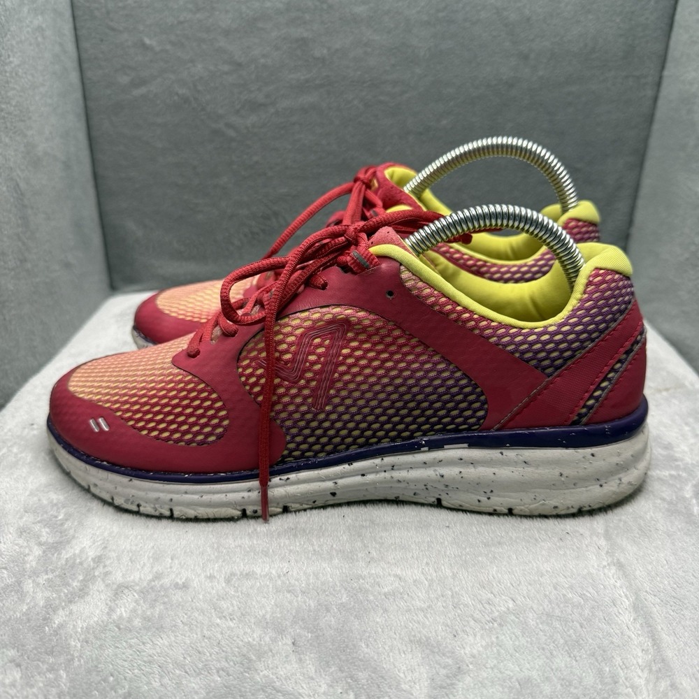 Vionic Elation 1.0 Women's 8.5 Pink Yellow Athletic Walking Shoes RS-9113